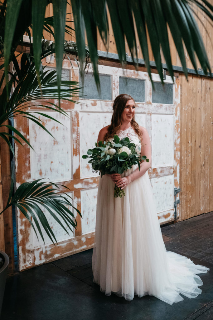 Wedding photo of a bride at Within Sodo in Seattle, Washington