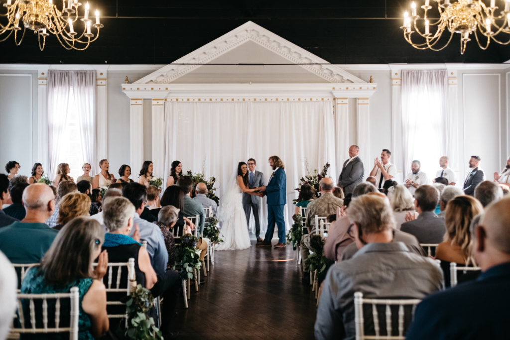 Wedding ceremony at the Old Schoolhouse in Newberg, OR