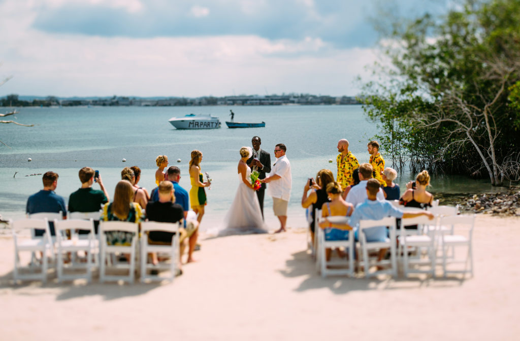 Wedding ceremony on the beach at Hotel Riu Negril in Jamaica