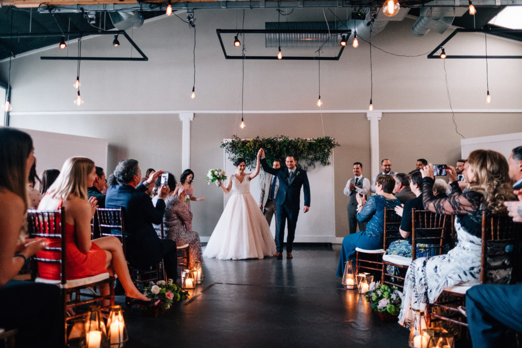 Wedding ceremony at Urban Studio in the Pearl District of Portland