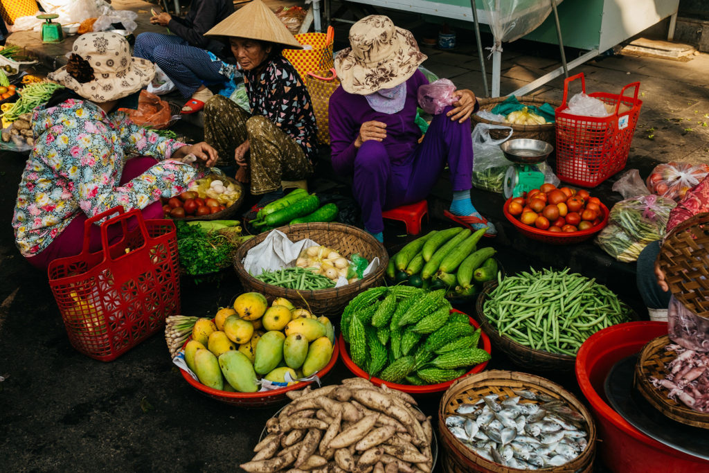 The central market in Hoi An, Vietnam
