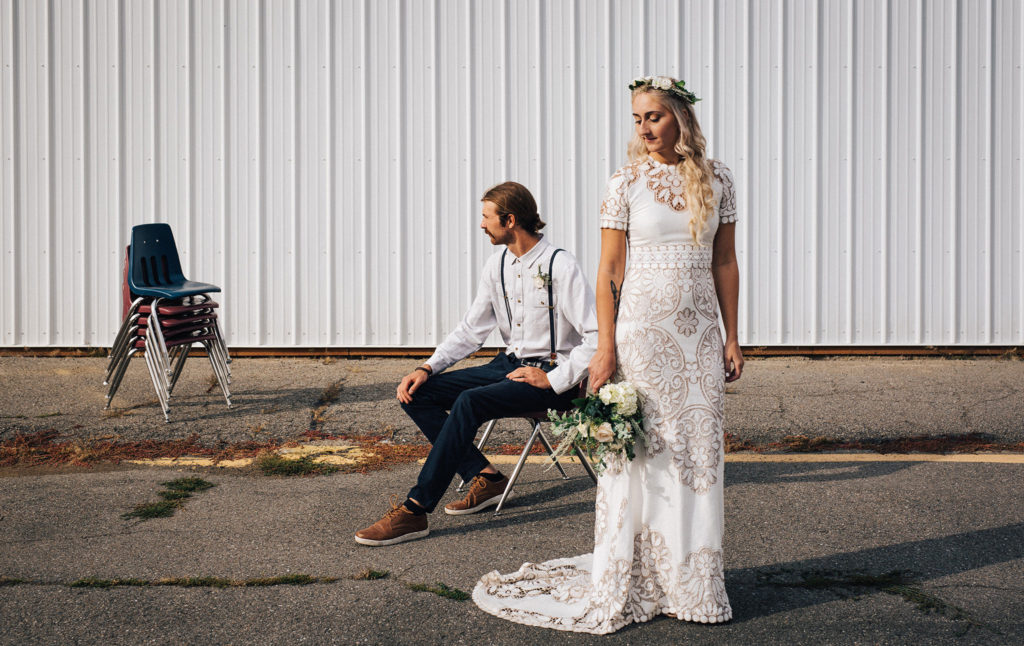 Creative wedding portrait in Coeur d'Alene, Idaho