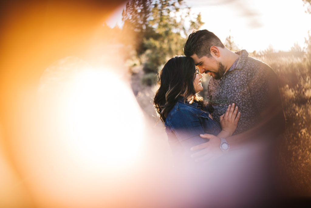 Creative engagement photography in Bend, Oregon