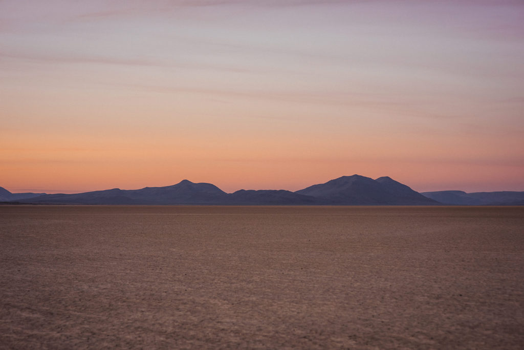 Photo of sunrise in the Alvord Desert