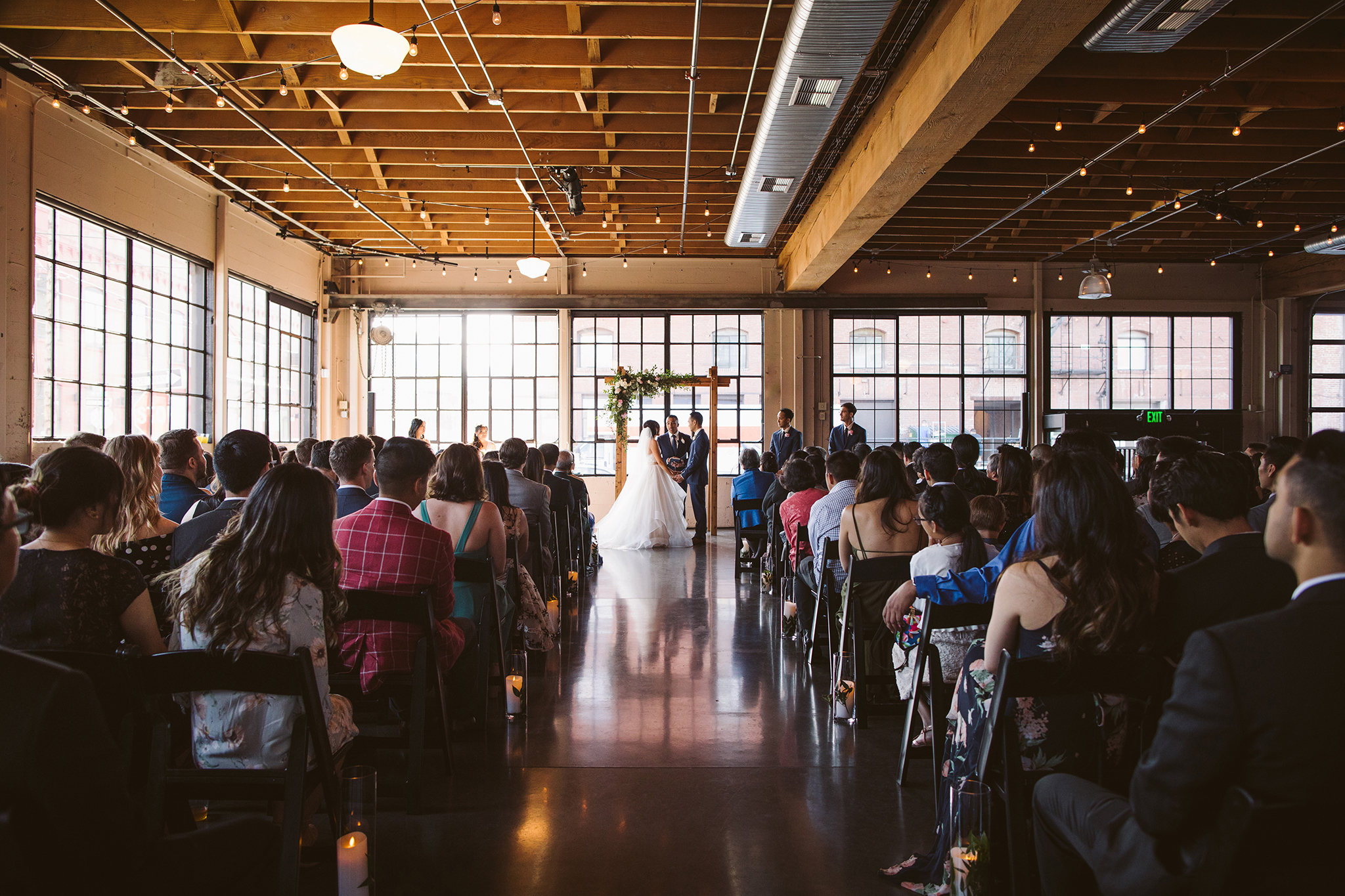 Wedding ceremony at Castaway in Portland, Oregon
