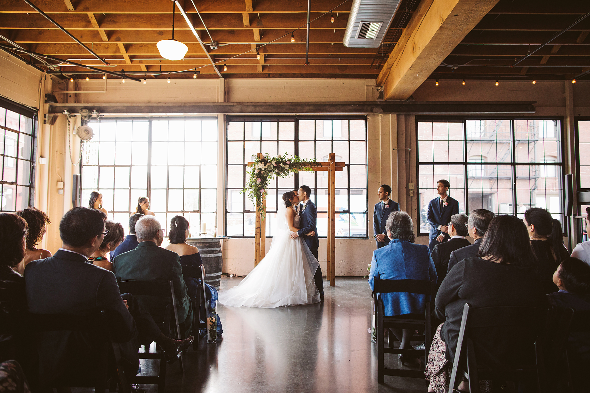 Wedding ceremony at Castaway in Portland, Oregon