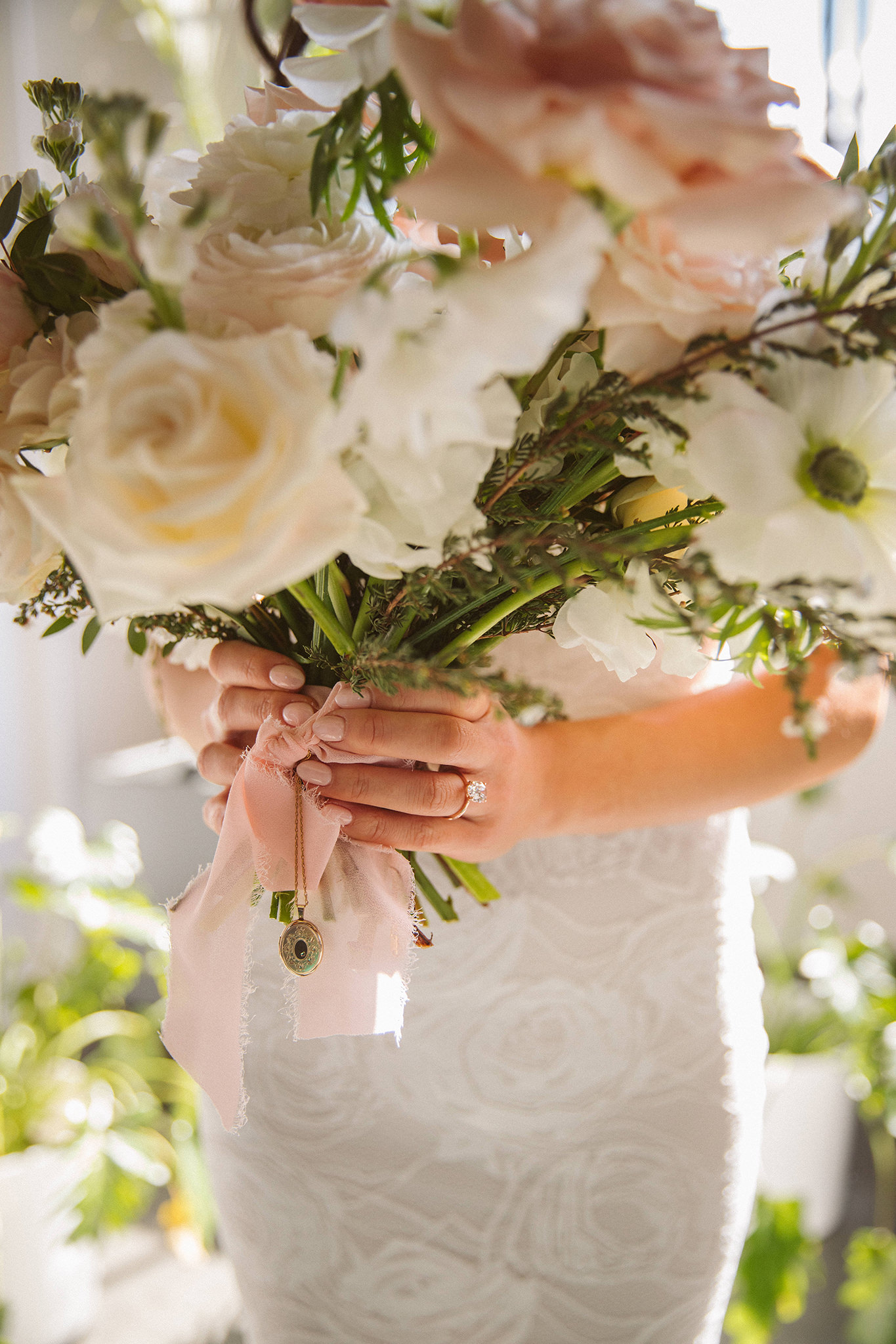 A bridal bouquet made by Twin Vines Floral in Portland, Oregon