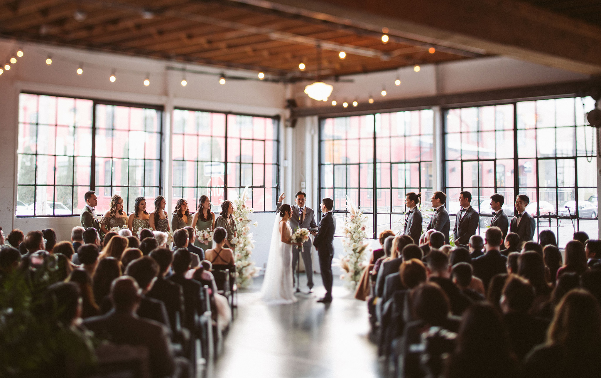 A wedding ceremony at Castaway Portland